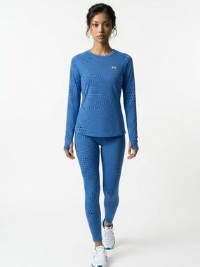 Under Armour Cold Gear Long Sleeve Thumbhole Seamless Training Top Women's S